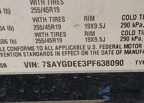 2023 Tesla Model Y Awd/Long Range Dual Motor All-Wheel Drive из США, поврежденный, VIN 7SAYGDEE3PF638090